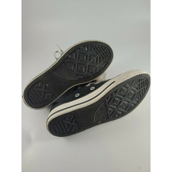 Converse All Star Purple Metallic Double Tongue 617675F Size 12 Youth Lace up - Picture 7 of 10